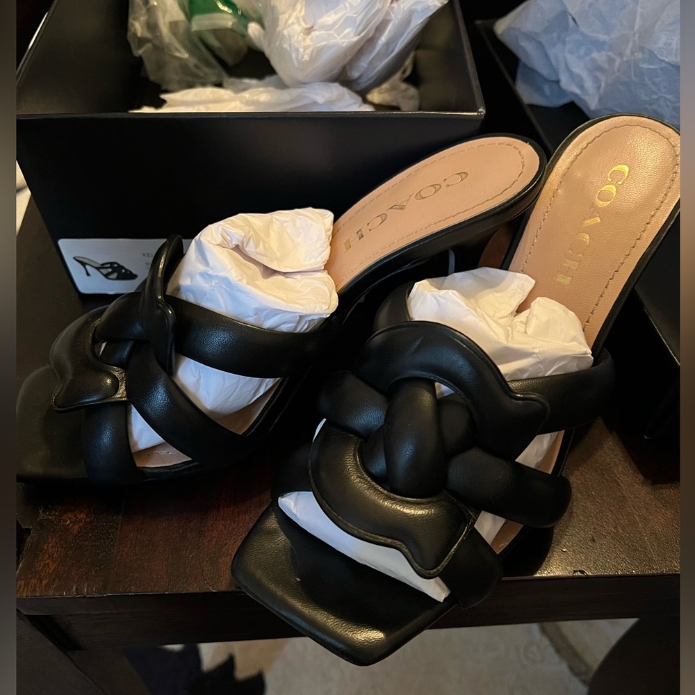 Coach Kellie leather sandal